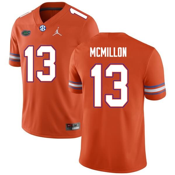 NCAA Florida Gators Donovan McMillon Men's #13 Nike Orange Stitched Authentic College Football Jersey KXP5864LQ